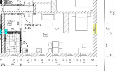 Bild 2 - Etagenwohnung mit 48,90 m² in Lübeck zur Miete