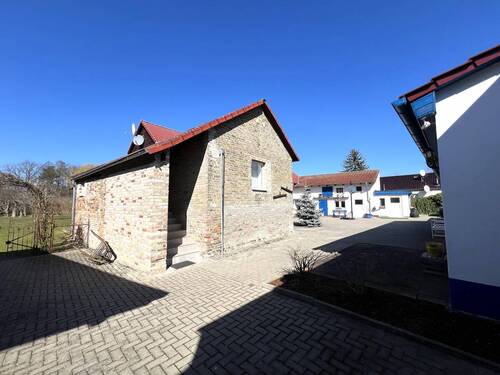 Ferienhaus mit Blick auf den Innenhof - 