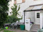 Garten / Vorderseite - 5 Zimmer Doppelhaushälfte in Ansbach