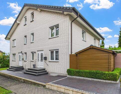 Ansicht auf das Doppelhaus - 