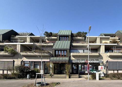 Außenansicht - Bezugsfreie 2 ZKB mit Terrassen und TG-Stellplatz in der Waldstadt