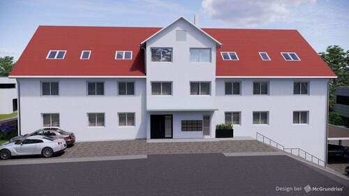 Außenansicht von Norden - 3 Zimmer Etagenwohnung in Babenhausen