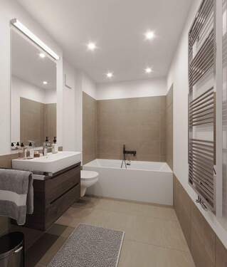 Bad_Visualisierung - Etagenwohnung mit 88,70 m&sup2; in München zum Kaufen