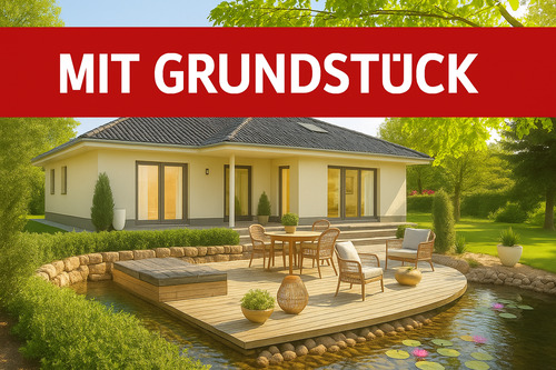 Moderne Einfamilienhaus mit Garten und Teich - Der Bungalow 128 - Ihr Schlüssel zur zeitlosen Geborgenheit und grenzenlosen F...