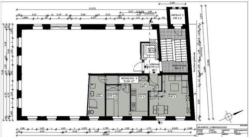 Untere_Badergasse_8, Annaberg-Buchholz 2.OG WE_4 - Etagenwohnung mit 52,00 m² in Annaberg-Buchholz zur Miete
