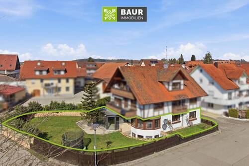 Luftbild (1)_bearb_markiert - 5 Zimmer Etagenwohnung in Immenstaad am Bodensee / Kippenhausen