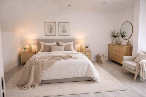 Schlafzimmer mit KI generiert - 