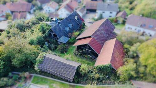 Luftansicht - 9 Zimmer Bauernhaus, Landhaus in Steinach