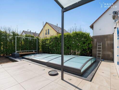 Überlaufpool beheizt - Doppelhaushälfte mit 145,00 m&sup2; in Landsberg am Lech zum Kaufen