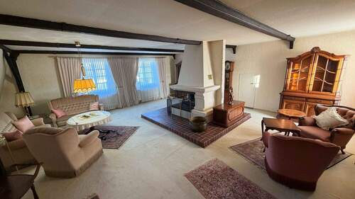 Wohnbereich mit offenem Kamin OG - 