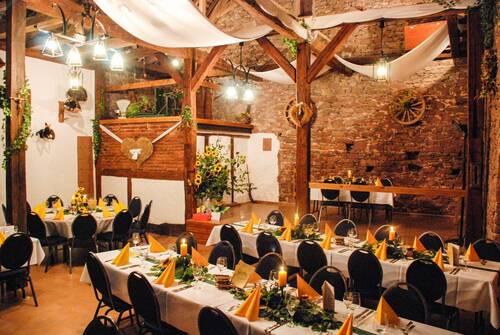 Eventscheune-Festivität bei Tag - 