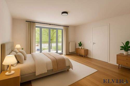 Schlafzimmer staging - Etagenwohnung mit 78,00 m² in München zum Kaufen