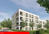 Model-Außenansicht - PROVISIONSFREI: 3-Zimmer-EG-Wohnung im 'Betreuten Wohnen' in Aldingen
