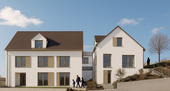 Ansicht Süd Brunnenstraße 49 Visualisierung (Exposé).png - Neubauwohnung in Hödingen mit Teilseesicht