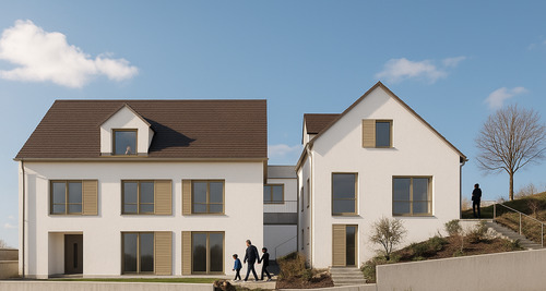 Ansicht Süd Brunnenstraße 49 Visualisierung (Exposé).png - Neubauwohnung in Hödingen mit Teilseesicht