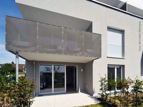 Blick vom Garten auf die Wohnung - 