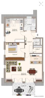 immoGrafik-Exposeplan-34332002801-DINA3.jpg - 3 Zimmer Etagenwohnung in Orsingen-Nenzingen