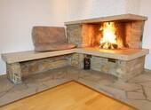 Offner Kamin Virtuell in Szene gesetzt - 