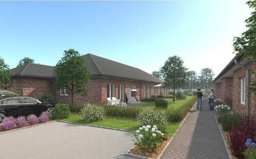 Objektansicht Modell - Hochwertiger Bungalow ab 60+ - 970,00 EUR Kaltmiete, ca.  74,20 m² Wohnfläche