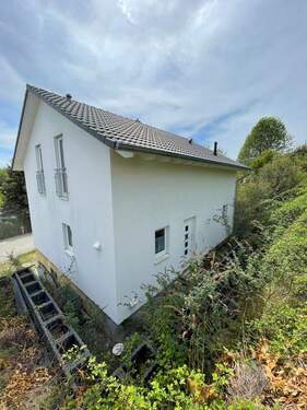 Rückansicht und Zugang zum Haus - 5 Zimmer Einfamilienhaus in Schwörstadt