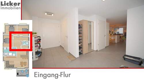 Eingang-Flur - 4 Zimmer Etagenwohnung in Schwaikheim