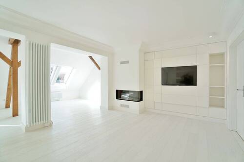 Weitere Ansicht Wohnbereich mit Gaskamin - 3 Zimmer Etagenwohnung zur Miete in Berlin