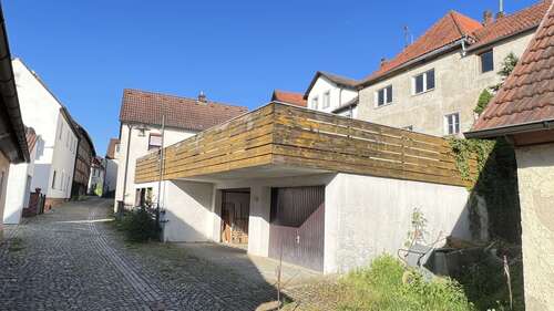 Terrasse über Garagen - 