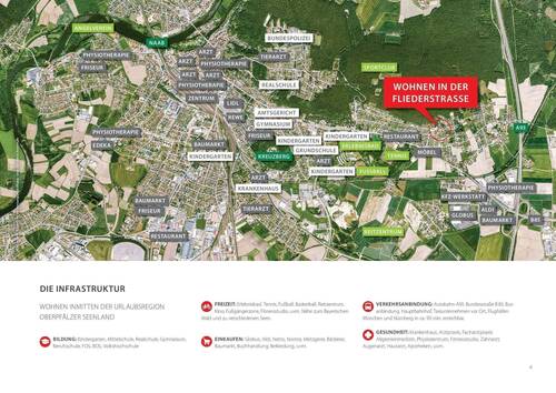 Schwandorf_Fliederstrasse_Lage - Etagenwohnung mit 84,20 m² in Schwandorf zum Kaufen