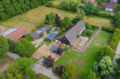 Luftansicht Hofreite - 8 Zimmer Mehrfamilienhaus, Wohnhaus in Karlsruhe / Grötzingen