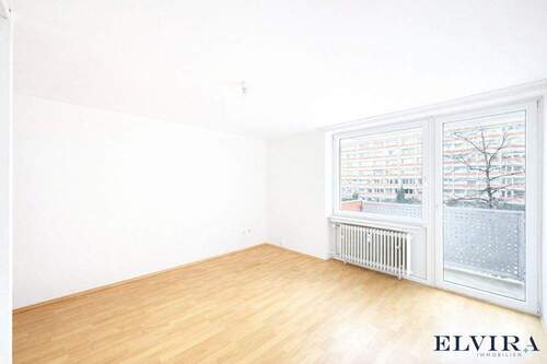 Wohn-und Schlafbereich - ELVIRA - Obersendling, schöne und helle 1-Zimmer-Wohnung mit sonnigem Balkon