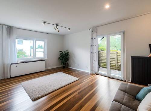 Wohnzimmer zum Verwirklichen, Bild visualisiert - 