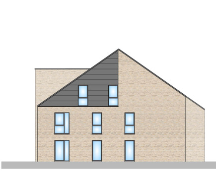 Nordansicht.png - Neubau Erdgeschosswohnung in Top Lage