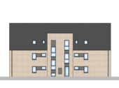 Ostansicht.png - 3 Zimmer Terrassenwohnung zum Kaufen in Harsewinkel
