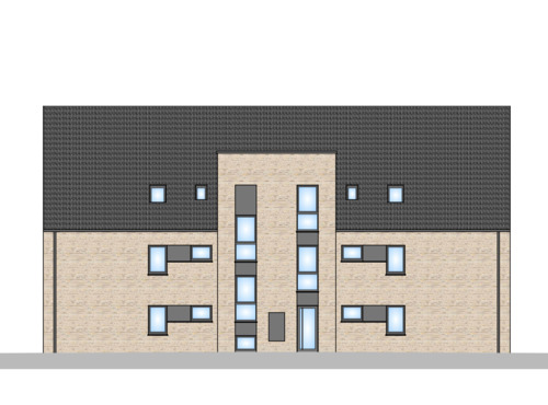 Ostansicht.png - 3 Zimmer Terrassenwohnung zum Kaufen in Harsewinkel