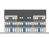Westansicht.png - Terrassenwohnung mit 89,90 m² in Harsewinkel zum Kaufen