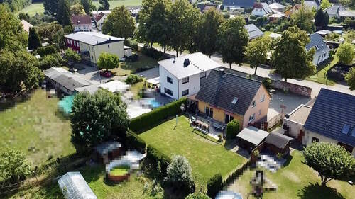 Luftbild_Rückseite - 4 Zimmer Einfamilienhaus zum Kaufen in Wanzleben / Domersleben