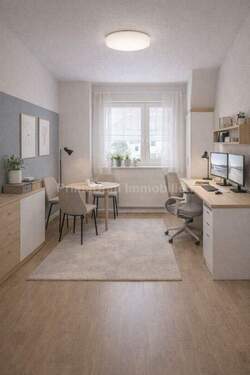 Büro/Kinderzimmer- unverbindliche Visualisierung, - Etagenwohnung mit 75,50 m&sup2; in Stein zum Kaufen