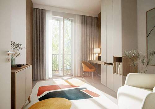 Arbeitszimmer - Etagenwohnung mit 78,30 m&sup2; in Berlin zum Kaufen