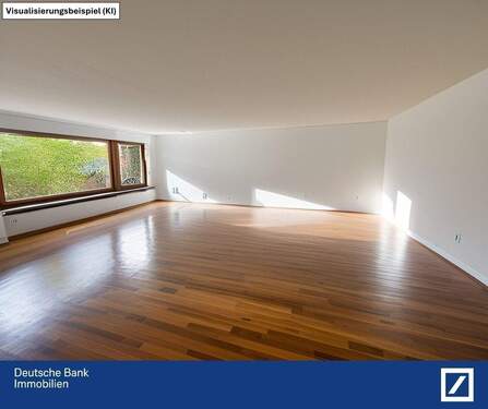 Wohnzimmer, Modernisierungsbeispiel - Charmantes Einfamilienhaus als Bungalow mit tollem Eckgrundstück