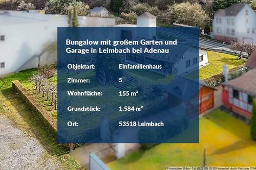 Bungalow in Leimbach - 5 Zimmer Einfamilienhaus zum Kaufen in Leimbach