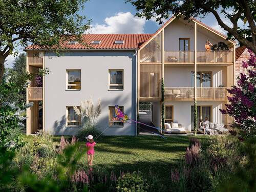 Blick aus dem Garten - 3 Zimmer Etagenwohnung zum Kaufen in Kassel