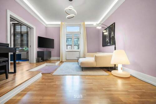 WOHNZIMMER - SANIERTER ALTBAU - Mitten im Nordend