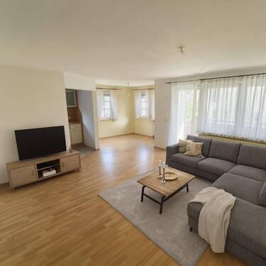 Wohnzimmer 1 - Gepflegte 3 Zi.-EG-Wohnung in sonniger u. ruhiger Lage