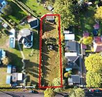 Baugrundstück mit einem Bungalow bebaut in Heidesee