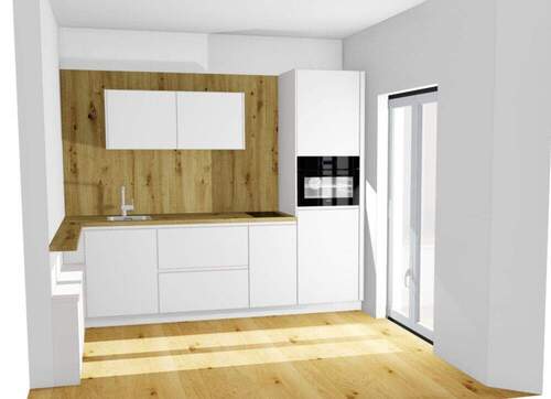 Küche - Etagenwohnung mit 33,20 m² in Frankfurt am Main / Ostend zur Miete