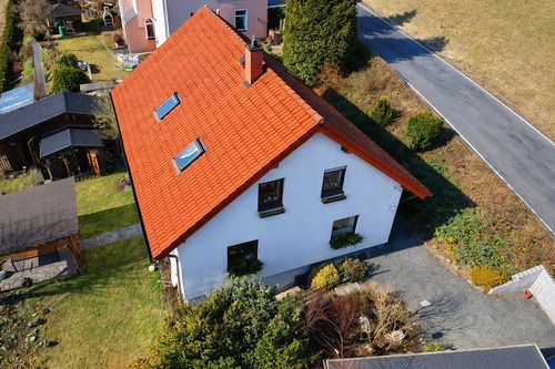 Ansicht von oben - Einfamilienhaus mit 162,00 m&sup2; in Klingenthal zum Kaufen
