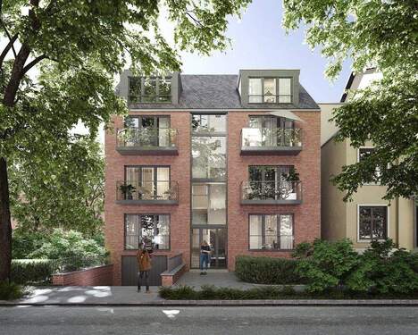 Hausansicht vorn - Kernsanierte 3-Zimmer Penthouse-Wohnung in zentraler Lage!