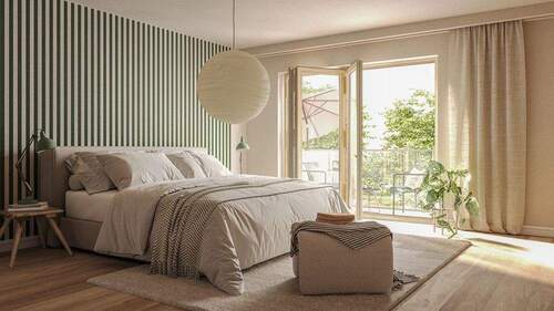 Schlafzimmer Beispiel - Etagenwohnung mit 90,40 m² in Hamburg-Hamm zur Miete