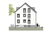 Ansicht Nord Mehrfamilienhaus - 