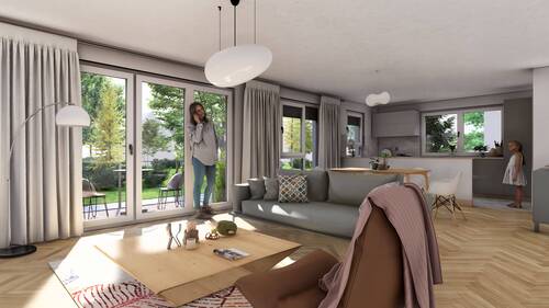 Wohnzimmer - 4 Zimmer Etagenwohnung zum Kaufen in Maintal